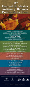 IV Festival de Música Antigua y Barroca Puerto de la Cruz 2006
